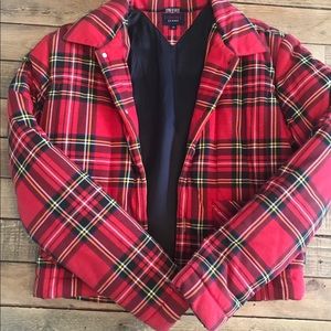 Quilted plaid jacket